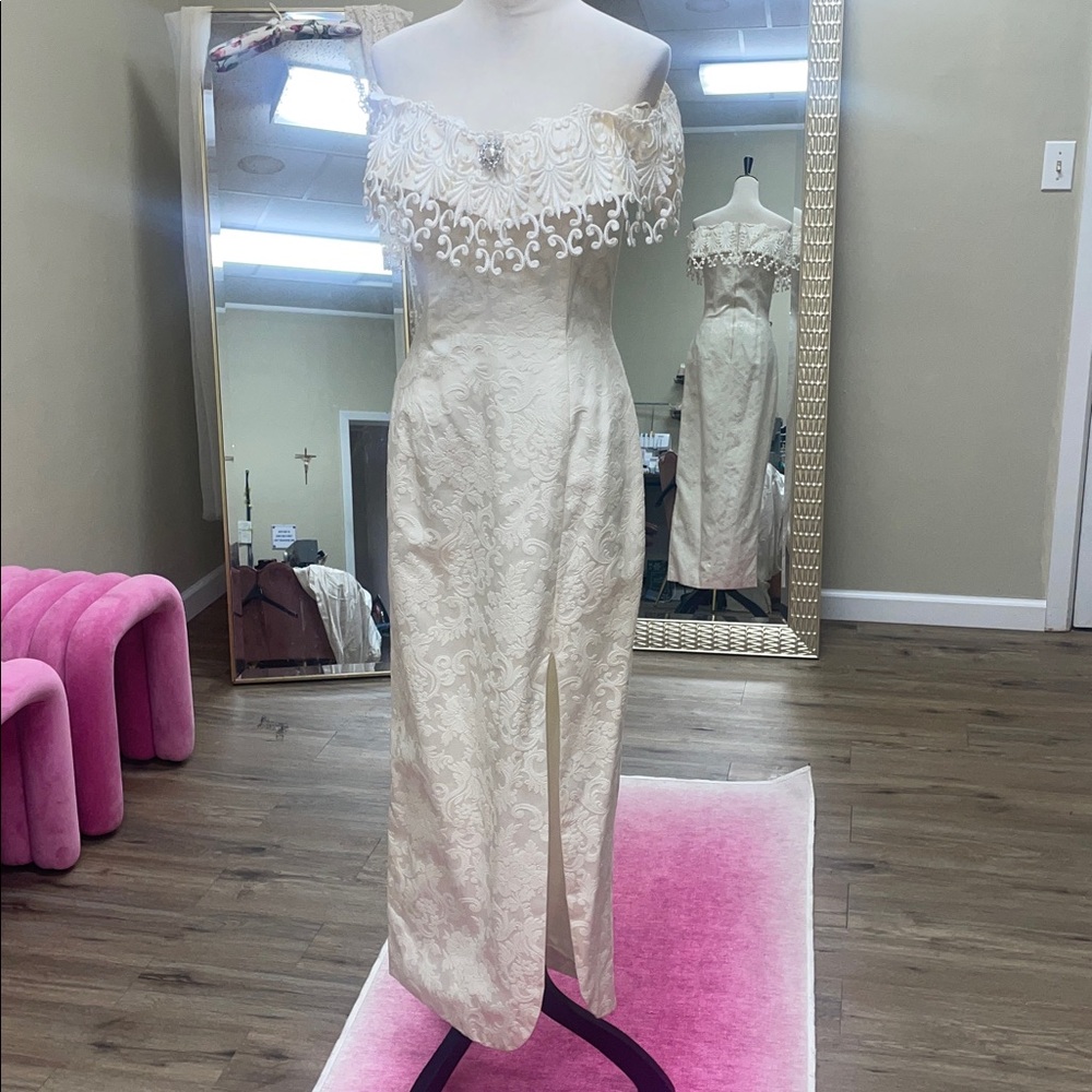 1980S WEDDING DRESS!!!